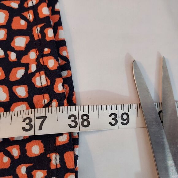 Ava Grace Dress Womens Plus Size 3X Stretch Sleeveless Flowy Black Orange - Picture 10 of 11